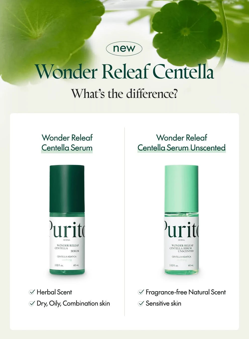 Purito Wonder Releaf Centella Serum Unscented