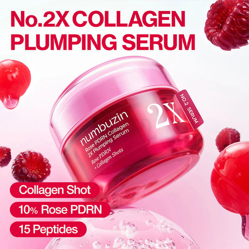 Numbuzin Rose PDRN Collagen 2X Plumping Serum