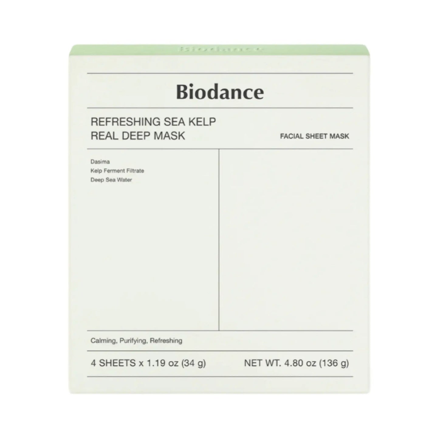 Biodance Refreshing Sea Kelp Real Deep Mask