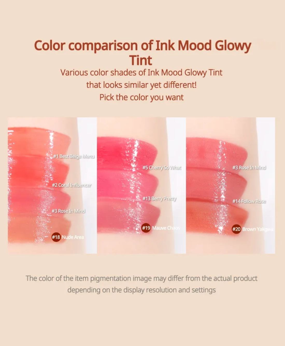 Peripera Ink Mood Glowy Tint Honey K-ookie Collection