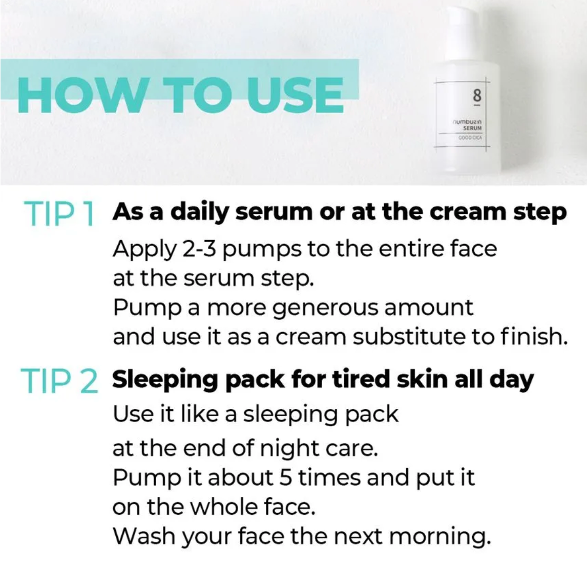 Numbuzin No.8 Fine Cica Serum