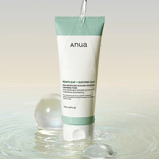 Anua Heartleaf + Succinic Acid Moisture Cleansing Foam