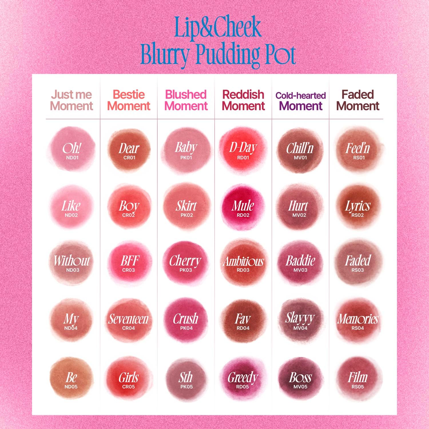 FWEE Lip & Cheek Blurry Pudding Pot