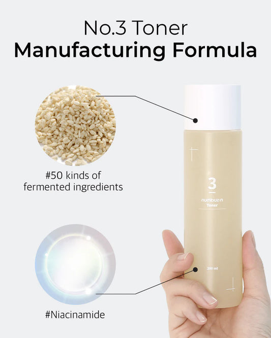 Numbuzin No.3 Super Glowing Essence Toner
