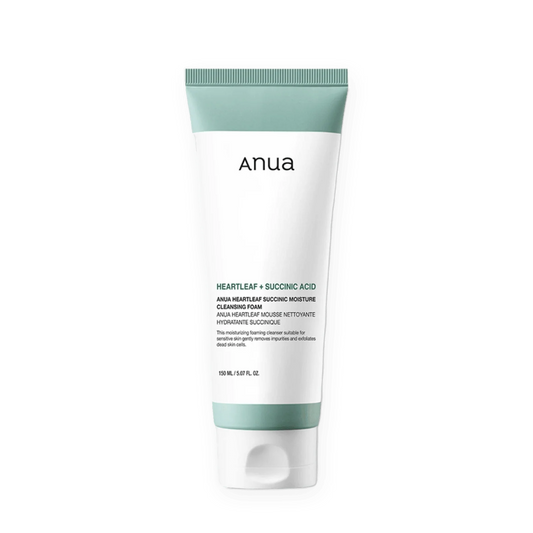 Anua Heartleaf + Succinic Acid Moisture Cleansing Foam
